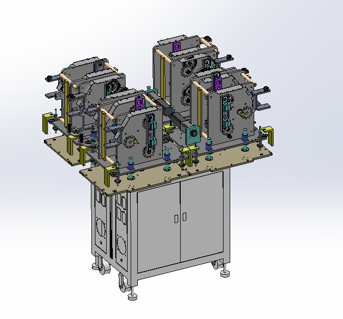 四工位动力模组标签剥离机